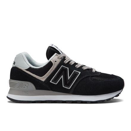 New Balance 574 Core WL574EVB official grey side-view product image